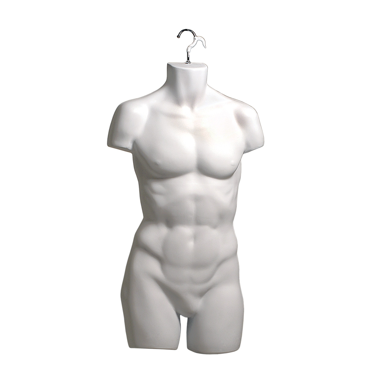 Black Male Medium/Large Torso With Hanging Hook. Height 865mm Black Male Medium/Large Torso With Hanging Hook. Height 865mm