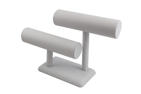 Bracelet Display Stand 2 Row White. Height 190mm and Cylinder Diameter 50mm Bracelet Display Stand 2 Row White. Height 190mm and Cylinder Diameter 50mm