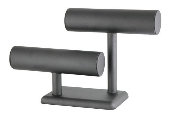Bracelet Display Stand 2 Row Black. Height 190mm and Cylinder Diameter 50mm Bracelet Display Stand 2 Row Black. Height 190mm and Cylinder Diameter 50mm