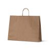 Carton of 250 Large Landscape Brown Kraft Paper Bags. Dim 310mm (High) x 420mm (Wide) + 110mm (Gusset)