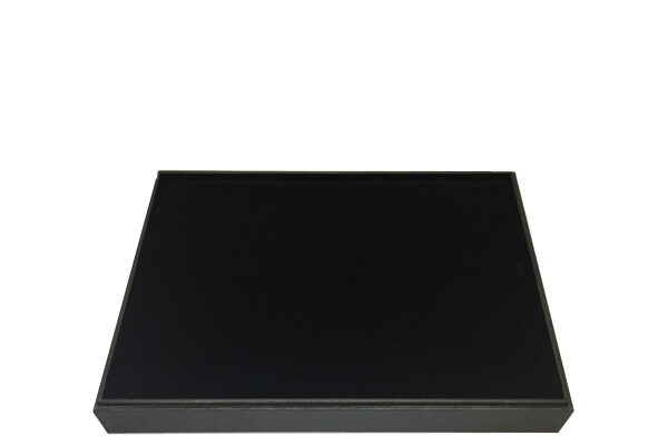 A-SERIES Black Velvet Stackable Plain Display Tray. Dim 255 x 355 x 48mm