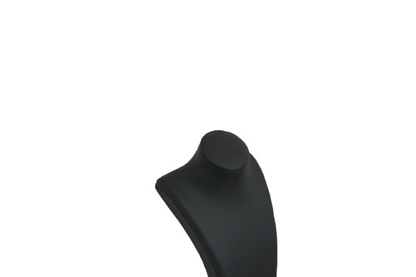 SMALL ELEGANT BLACK NECKLACE DISPLAY BUST. HEIGHT 190MM