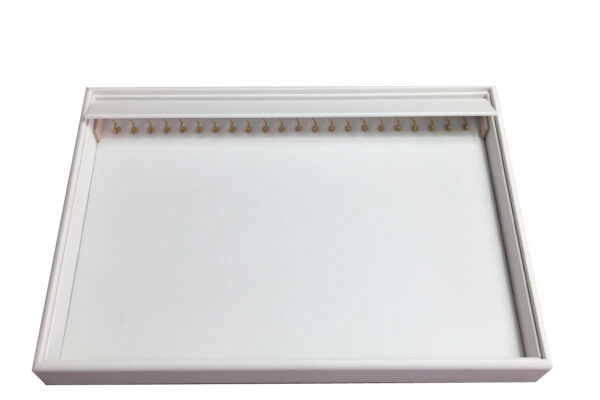 C-SERIES White Premium Soft Padded Leatherette Bracelet Display Tray. Stackable. Dim 315(w) x 225(d) x 40