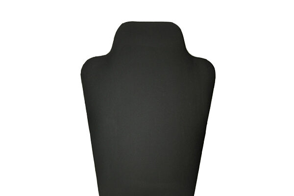 Small Black Leatherette Collapsible necklace display stand. Height 230mm