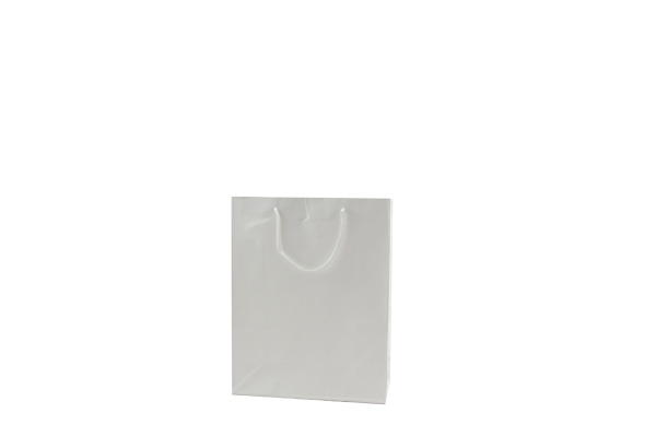 Small White Matte Gift Paper Bags Pack of 24. Dimensions - 14.5cm(H) x 11.5cm(W) x 6cm(G).