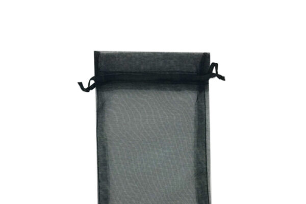 Black Organza Bags. Pack of 100. Dim 7cm(w) x 9.5cm(h)