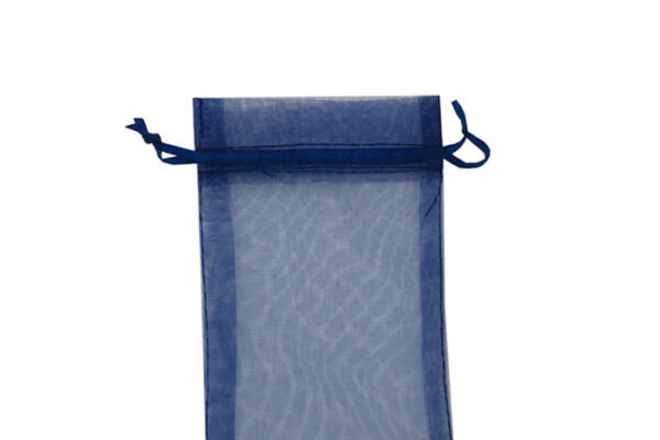 Navy Blue Organza Bags (H-Series). Pack of 100. Dim 7cm(w) x 9.5cm(h)