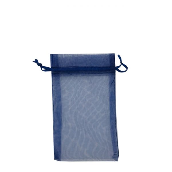 Navy Blue Organza Bags (H-Series). Pack of 100. Dim 7cm(w) x 9.5cm(h)