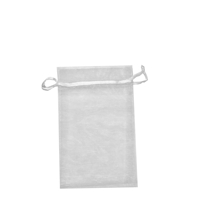 White Organza Bags (H-Series). Pack of 100. Dim 7cm(w) x 9.5cm(h ...