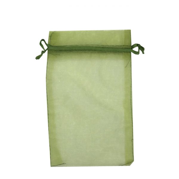 Green Organza Bags (H-Series). Pack of 100. Dim 9cm(w) x 13cm(h)