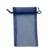 X100 (NEW H-SERIES) NAVY BLUE ORGANZA BAGS. PACK OF 100. DIM 9CM(W) X 13CM(H)