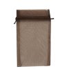 X100 (NEW H-SERIES) Brown ORGANZA BAGS. PACK OF 100. Dim 11cm(w) x 16cm(h)