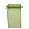 Green Organza Bags (H-Series). Pack of 100. Dim 11cm(w) x 16cm(h)