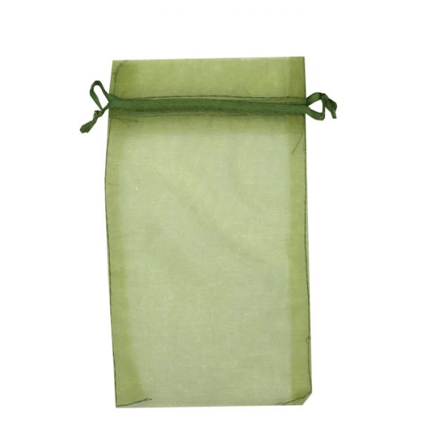 Green Organza Bags (H-Series). Pack of 100. Dim 11cm(w) x 16cm(h)