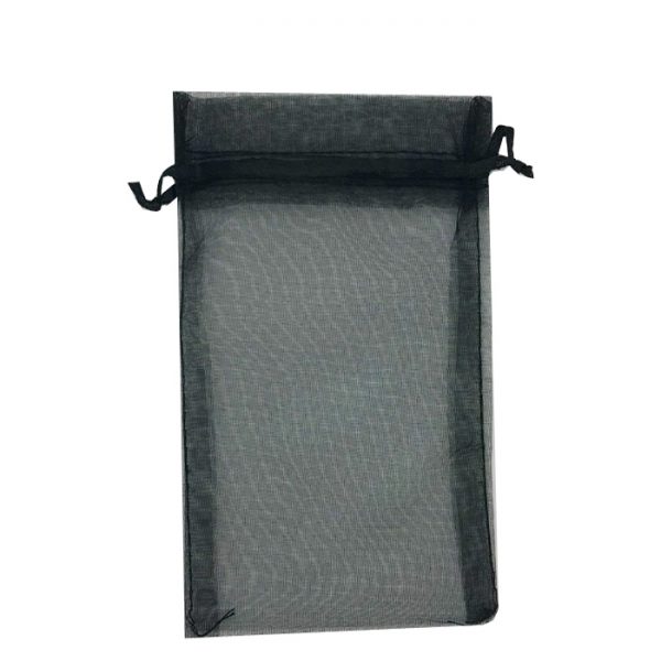 Black Organza Bags (H-Series). Pack of 100. Dim 11cm(w) x 16cm(h)