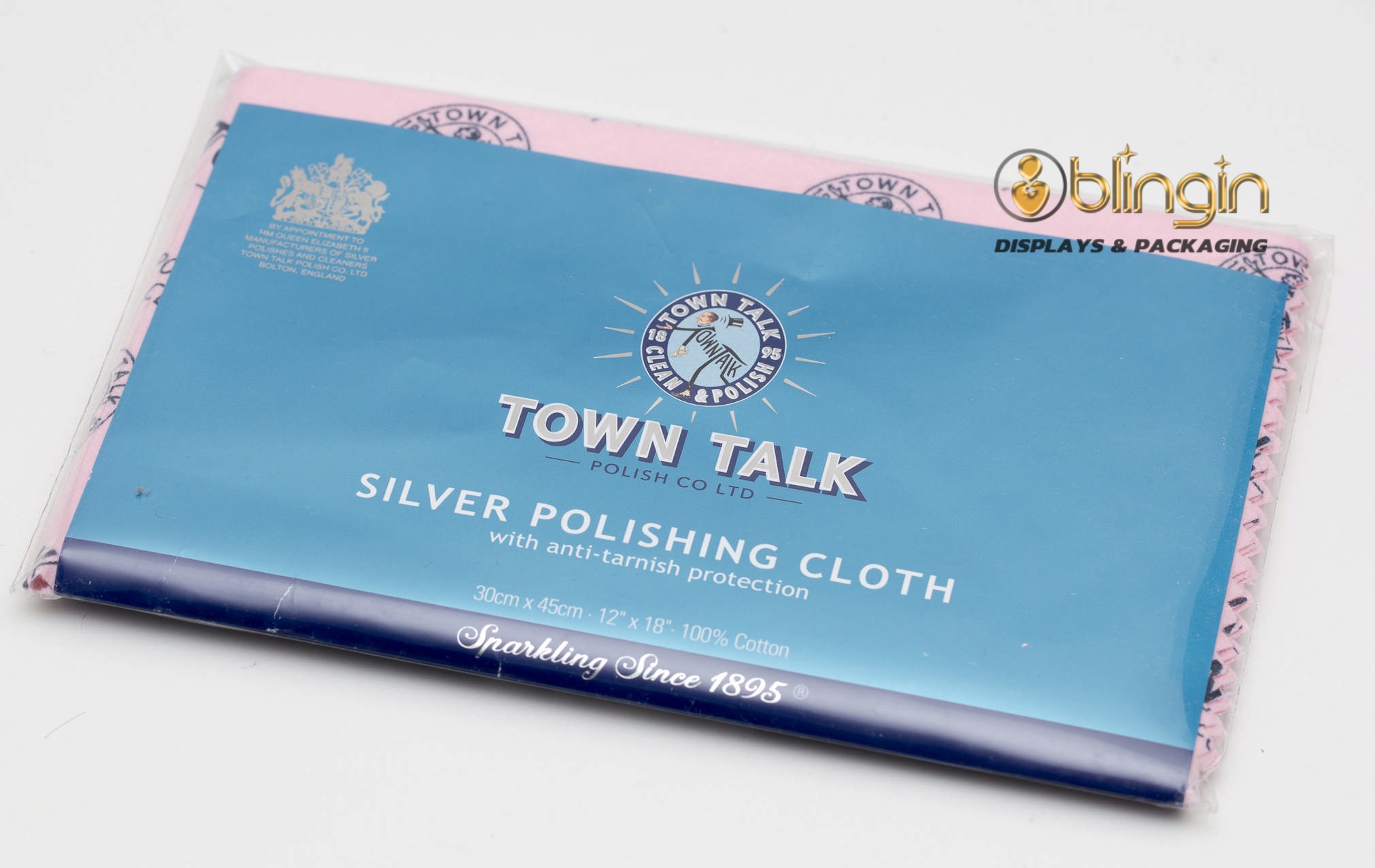 Cotton Cleaning Cloth With Impregnated Cleaner and Anti Tarnish Protector 