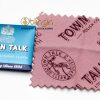 DINKY SIZE SILVER POLISHING CLOTH BY MR TOWN TALK- 6.5X6.5CM