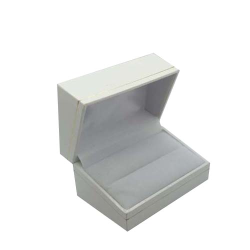 Black Leatherette Jewellery Shop Packaging Display Cases High Quality White 