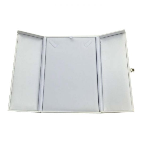 x12 Trade Box of Large Premium White Leatherette Necklace Gift Boxes. Dim 140(w) x 200(d) x 30mm(h)
