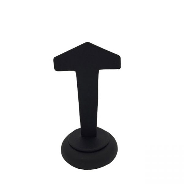 Premium Black Leatherette Earring Display. Height 95mm