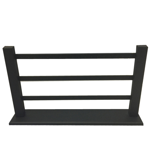 Large Earring Display Stand Black Leatherette - Holds 27 pairs.