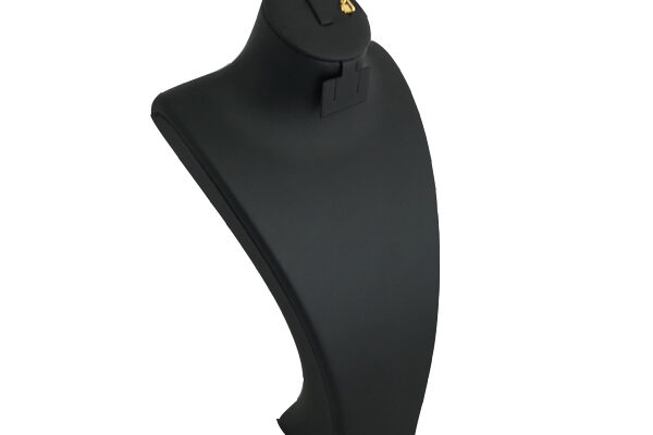 ALL IN 1 COMBINATION LARGE ELEGANT BLACK NECKLACE DISPLAY BUST. Height 310mm.