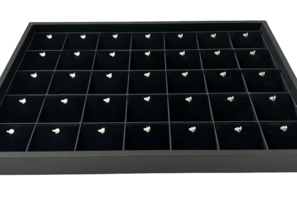 N-SERIES Tray for Pendants with Velvet Interior. Dim 360mm x 255mm x 25mm. Holds 35.