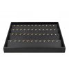 C-SERIES Black Premium Soft Padded Leatherette Pendant Display Tray. Holds 48. Stackable. Dim 315(w) x 225(d) x 40mm(h)