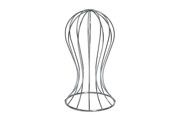 Small Wired Hat Display Stand. Dimensions 290mm H, 150mm Diameter.