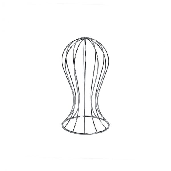 Small Wired Hat Display Stand. Dimensions 290mm H, 150mm Diameter.