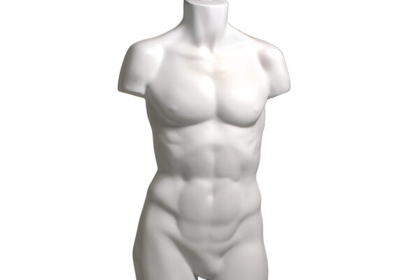 Black Male Medium/Large Torso With Hanging Hook. Height 865mm