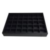 C-SERIES Black Premium Leatherette Display Tray With 35 Compartments. Stackable. Dim 315(w) x 225(d) x 45mm(h).