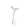 Extra Tall 165mm White leatherette whale design earring display