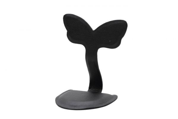 Rabbit Earring Display Black Leatherette. Approx Height 8cm