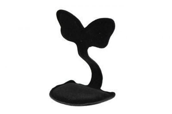 Rabbit Earring Display in Velvet. Approx Height 8cm