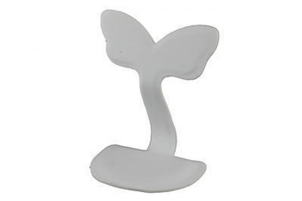 Rabbit Earring Display White. Approx Height 8cm