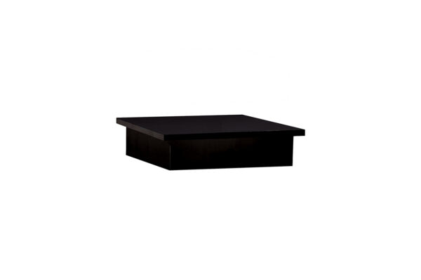 Small Black Timber Laminate Riser. (Custom Order). Dim 440 square x 100mm H