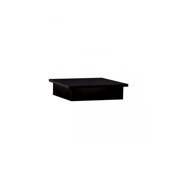 Small Black Timber Laminate Riser. (Custom Order). Dim 440 square x 100mm H