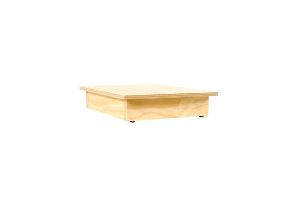 Small Ply Timber Laminate Riser. (Custom Order). Dim 440 square x 100mm H