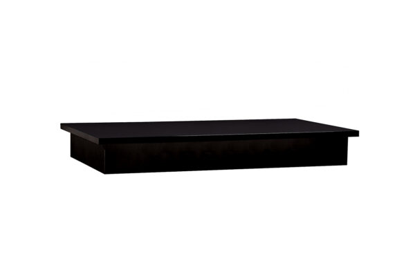 Black Timber Laminate Riser. (Custom Order). Dim 860W x 440D x 100mmH
