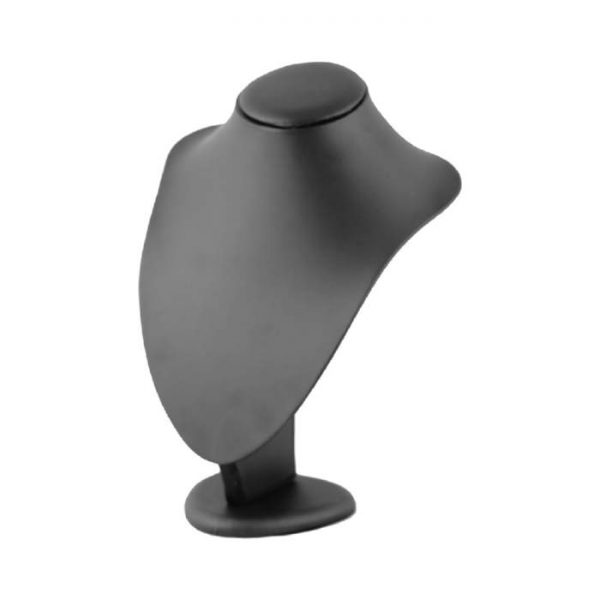 Premium Large Black Leatherette Necklace Display Bust. Dimension 230 W x 115 D x 305mm H