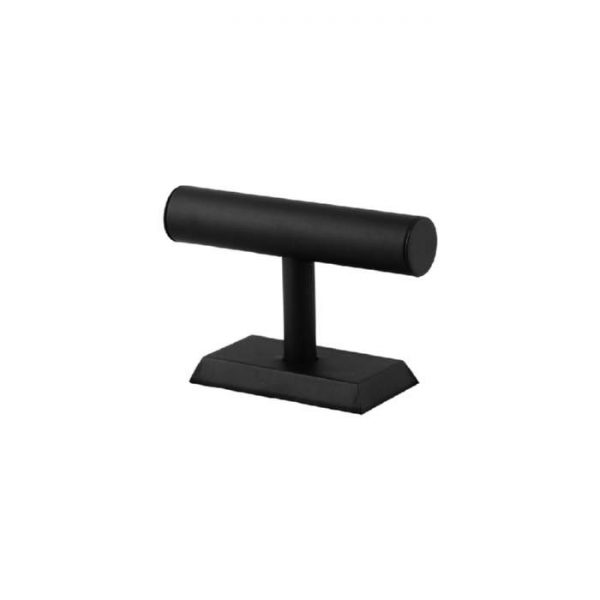 Single Tier Bracelet Display Black - Rectangle Base. Dim - 200 W x 75 D x 130mm H. Cylinder Diameter 40mm
