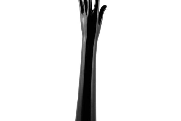 Premium Black Gloss Hand Display. Ideal for gloves, rings and bracelets. Height 550mm