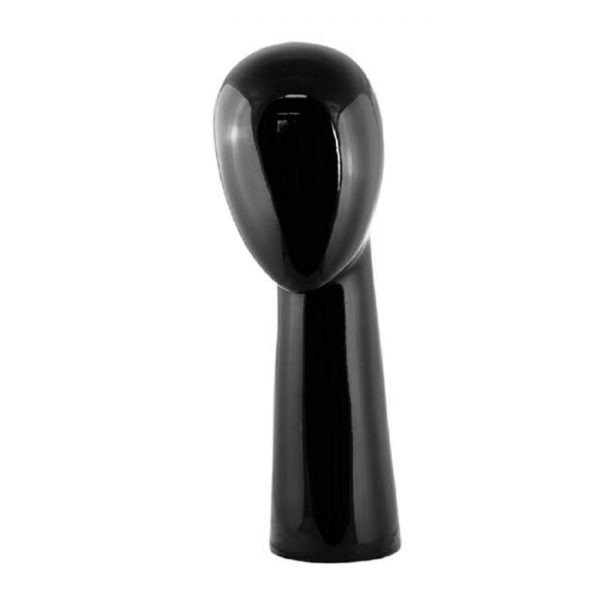 Premium Abstract Style Head Display in Black Gloss. Height 480mm