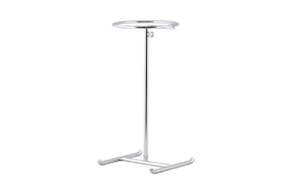Chrome Metal Hat Display. Adjustable Height 330-580mm