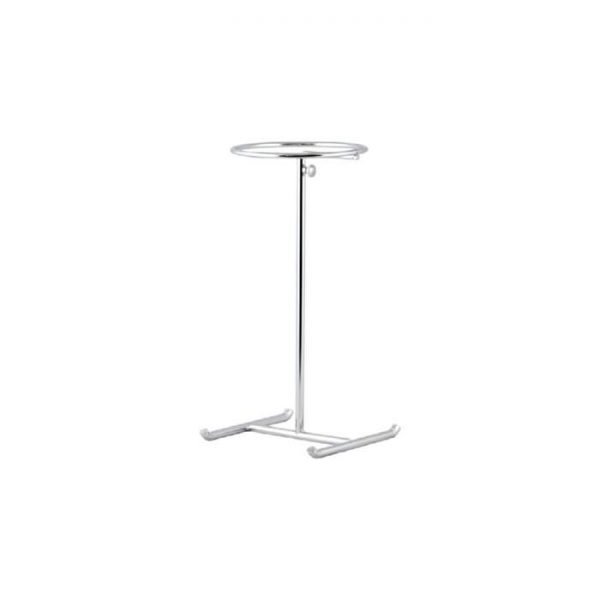 Chrome Metal Hat Display. Adjustable Height 330-580mm
