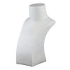 Large Modern White Solid Necklace Display Bust. height 330mm