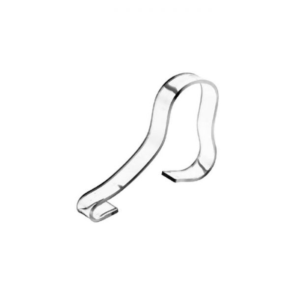 Acrylic Shoe Display For Straps. Dimensions 30 W x 220 D x 150mm H