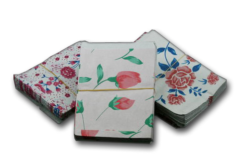 100 Pack of Paper Floral Bags  - Dimensions 10cm Wide x 14cm Height