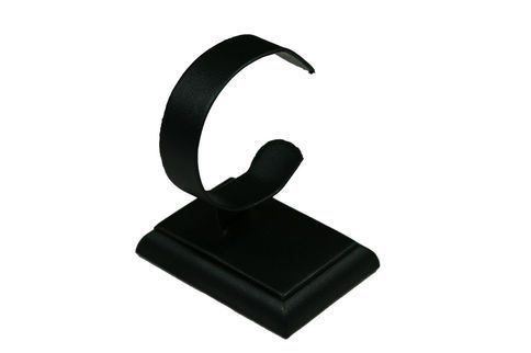 Bracelet or Watch Holder Black Leatherette. Dim 70(w) x 55(d) x 85mm(h).